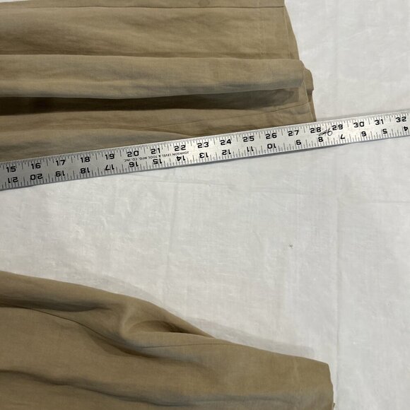 Coldwater Creek Womens Pant Natural Fit M Silk Linen Blend Pull On Travel Flowy - Picture 5 of 9